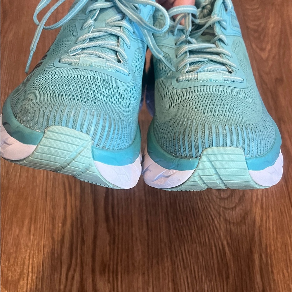 Hoka Bondi 7 Women's Teal/Aqua Road Running Shoes - Picture 7 of 10